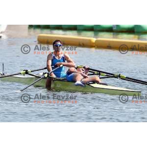 Jaka Malesic and Marko Bolha compete in rowing at 18. Mediteranean Games Tarragona 2018 (Sredozemske Igre) in Spain on June 30, 2018