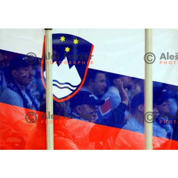 Norway, Stavanger, 18/01/2008. Slovenian supporters prior to the second European Handball Championship preliminary match against Poland.