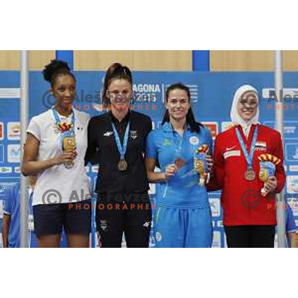 Dunja Lemajic of Slovenia with bronze medal Women\'s -57 kg in Teakwondo at 18. Mediteranean Games Tarragona 2018 (Sredozemske Igre) in Spain on June 29, 2018