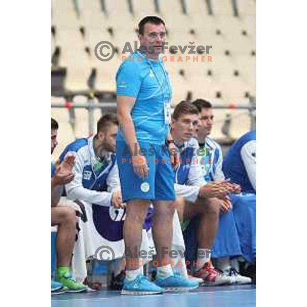 of Slovenia in action during fifth place at handball tournament match between Slovenia and Portugal at 18. Mediteranean Games Tarragona 2018 (Sredozemske Igre) in Spain on June 30, 2018