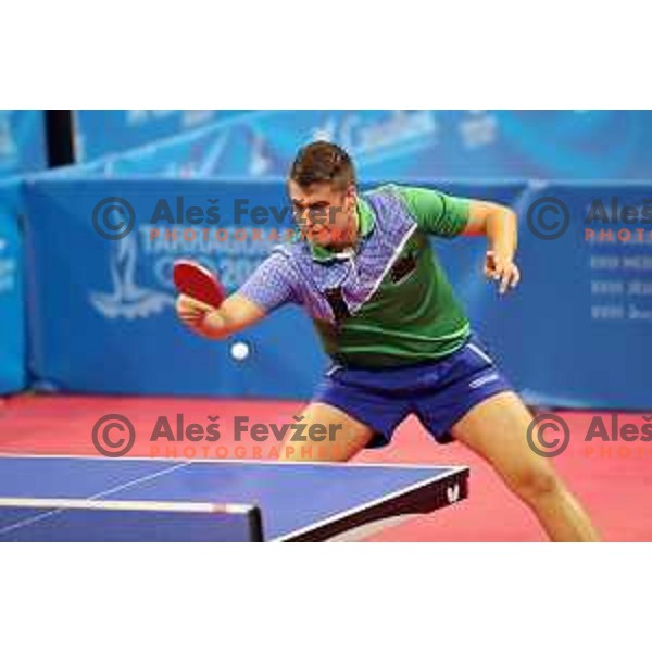 Darko Jorgic (SLO) competes in table tennis at 18. Mediteranean Games Tarragona 2018 (Sredozemske Igre) in Spain on June 30, 2018
