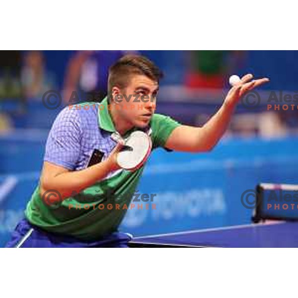 Darko Jorgic (SLO) competes in table tennis at 18. Mediteranean Games Tarragona 2018 (Sredozemske Igre) in Spain on June 30, 2018