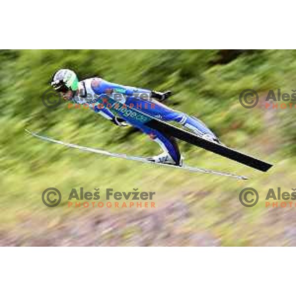 Tomaz Naglic at FIS Continental Cup Ski jumping in Kranj, Slovenia on July 8, 2018