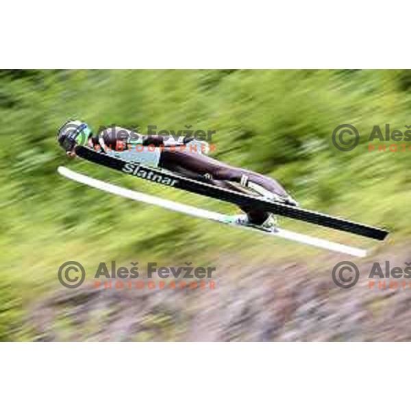 Domen Prevc at FIS Continental Cup Ski jumping in Kranj, Slovenia on July 8, 2018