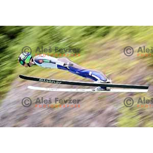 Tilen Bartol at FIS Continental Cup Ski jumping in Kranj, Slovenia on July 8, 2018