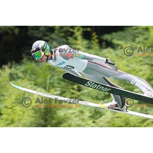 Anze Lanisek at FIS Continental Cup Ski jumping in Kranj, Slovenia on July 8, 2018