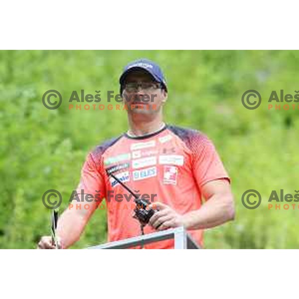 Gorazd Bertoncelj at FIS Continental Cup Ski jumping in Kranj, Slovenia on July 8, 2018