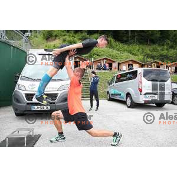 Bor Pavlovcic at FIS Continental Cup Ski jumping in Kranj, Slovenia on July 8, 2018