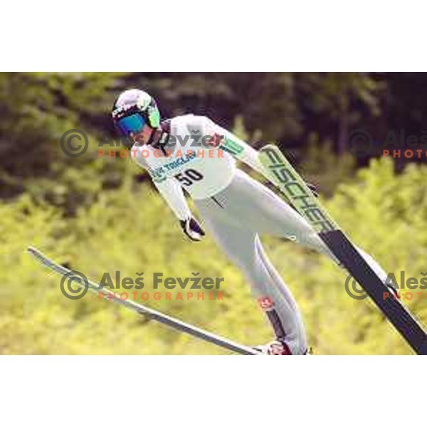 Anze Semenic at FIS Continental Cup Ski jumping in Kranj, Slovenia on July 8, 2018