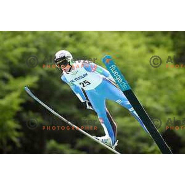 Tomaz Naglic at FIS Continental Cup Ski jumping in Kranj, Slovenia on July 8, 2018