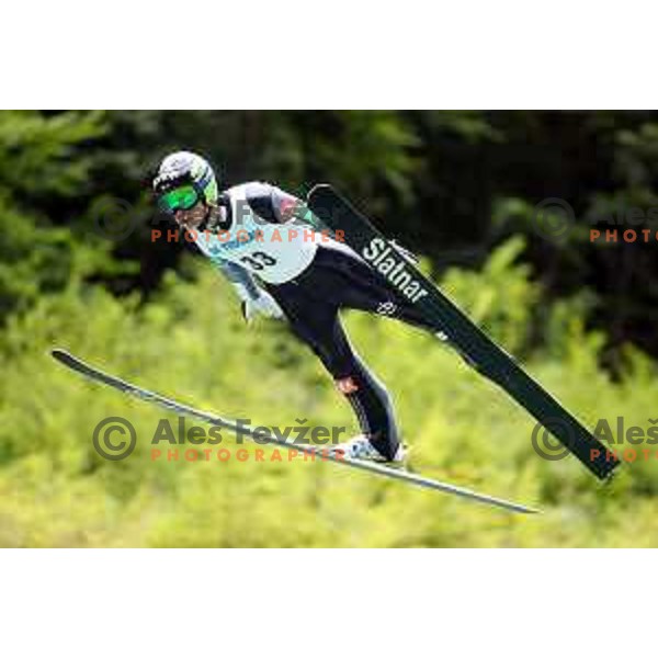 Tilen Bartol at FIS Continental Cup Ski jumping in Kranj, Slovenia on July 8, 2018