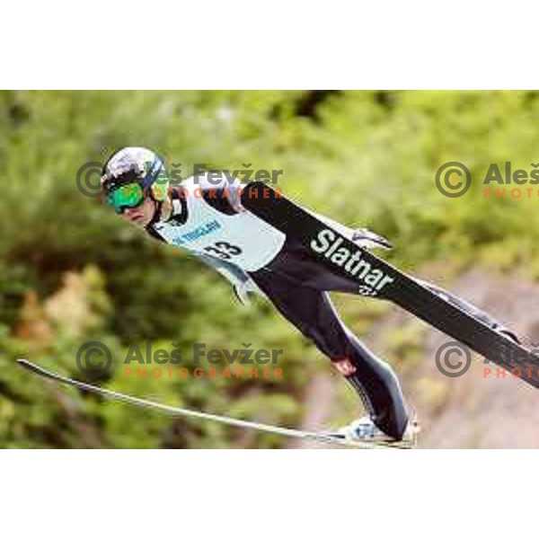 Tilen Bartol at FIS Continental Cup Ski jumping in Kranj, Slovenia on July 8, 2018