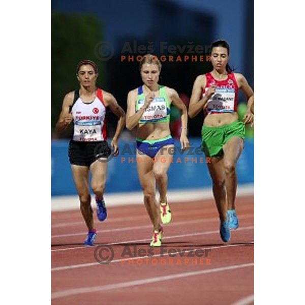 Marusa Mismas (SLO) competes in 3000 meters steeple at Tarragona 2018 Mediteranean Games, Spain on June 28, 2018
