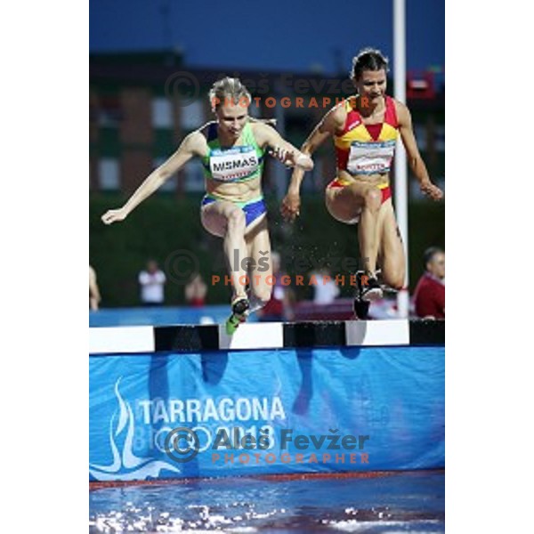 Marusa Mismas (SLO) competes in 3000 meters steeple at Tarragona 2018 Mediteranean Games, Spain on June 28, 2018