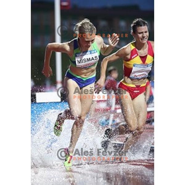 Marusa Mismas (SLO) competes in 3000 meters steeple at Tarragona 2018 Mediteranean Games, Spain on June 28, 2018