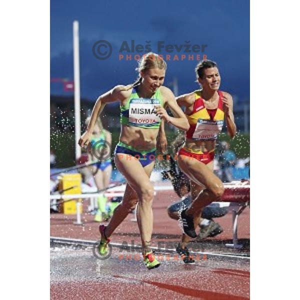 Marusa Mismas (SLO) competes in 3000 meters steeple at Tarragona 2018 Mediteranean Games, Spain on June 28, 2018