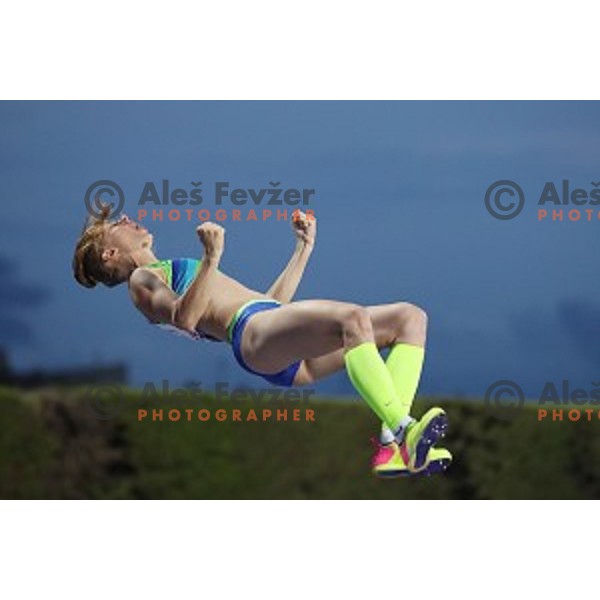 Tina Sutej (SLO) competes in pole vault at Tarragona 2018 Mediteranean Games, Spain on June 28, 2018