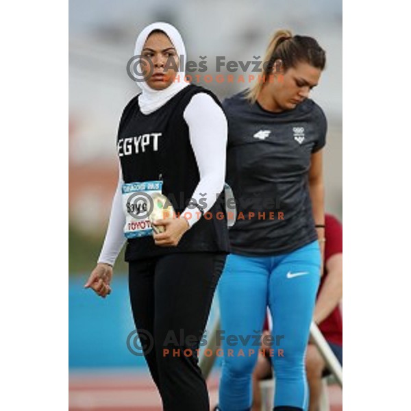 Sandra Perkovic (CRO), Olympic and World Champion competes in discus throw at Tarragona 2018 Mediteranean Games, Spain on June 28, 2018