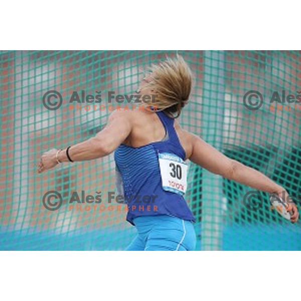 Sandra Perkovic (CRO), Olympic and World Champion competes in discus throw at Tarragona 2018 Mediteranean Games, Spain on June 28, 2018
