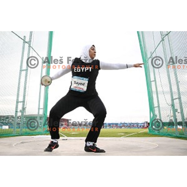 Sandra Perkovic (CRO), Olympic and World Champion competes in discus throw at Tarragona 2018 Mediteranean Games, Spain on June 28, 2018