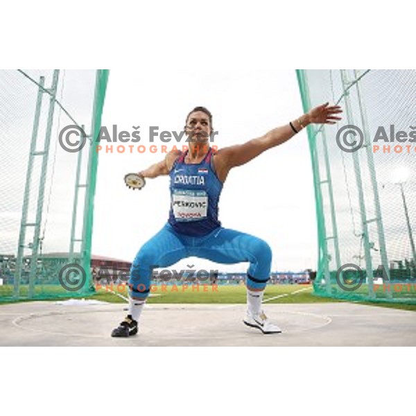 Sandra Perkovic (CRO), Olympic and World Champion competes in discus throw at Tarragona 2018 Mediteranean Games, Spain on June 28, 2018