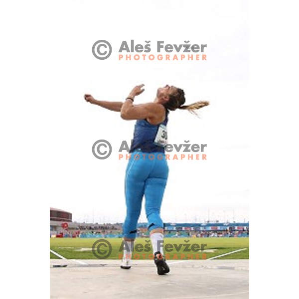 Sandra Perkovic (CRO), Olympic and World Champion competes in discus throw at Tarragona 2018 Mediteranean Games, Spain on June 28, 2018
