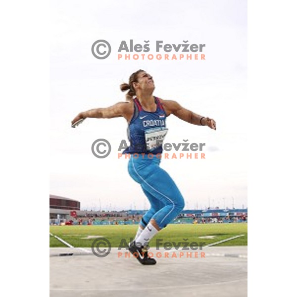 Sandra Perkovic (CRO), Olympic and World Champion competes in discus throw at Tarragona 2018 Mediteranean Games, Spain on June 28, 2018