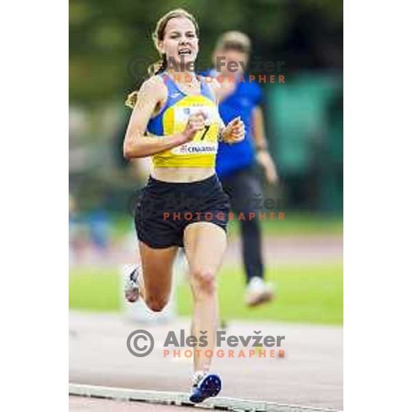 competes at national athletics championship in Celje, July 14, 2018