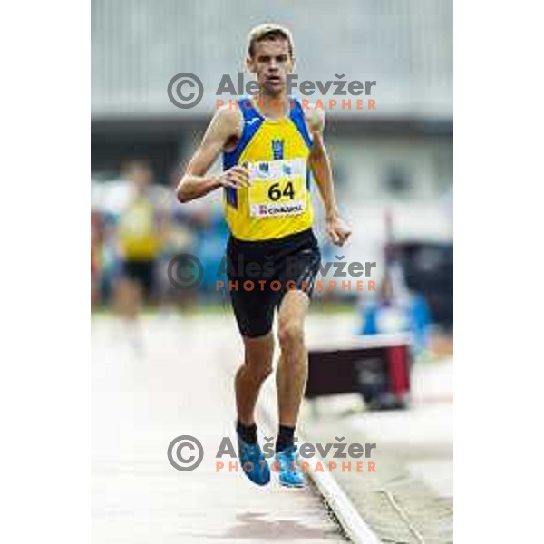 Jan Kokalj competes at 1500m at national athletics championship in Celje, July 14, 2018