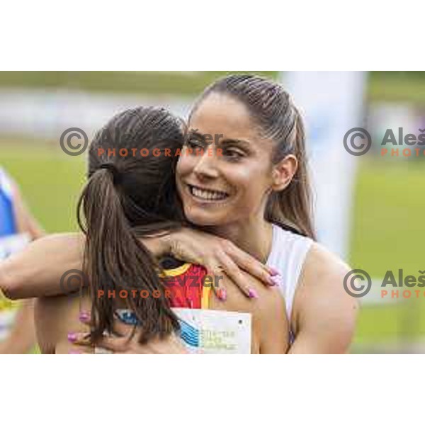 competing at national athletics championship in Celje, July 14, 2018