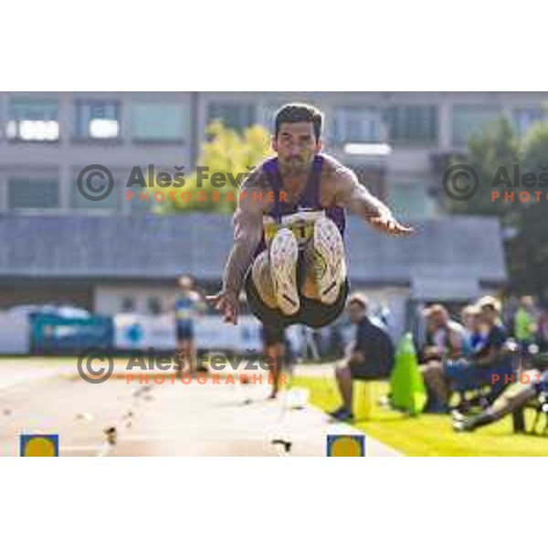 competing at national athletics championship in Celje, July 14, 2018