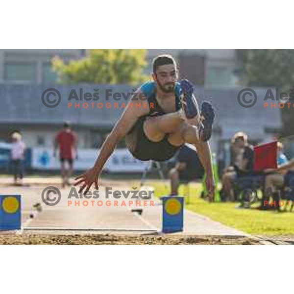competing at national athletics championship in Celje, July 14, 2018