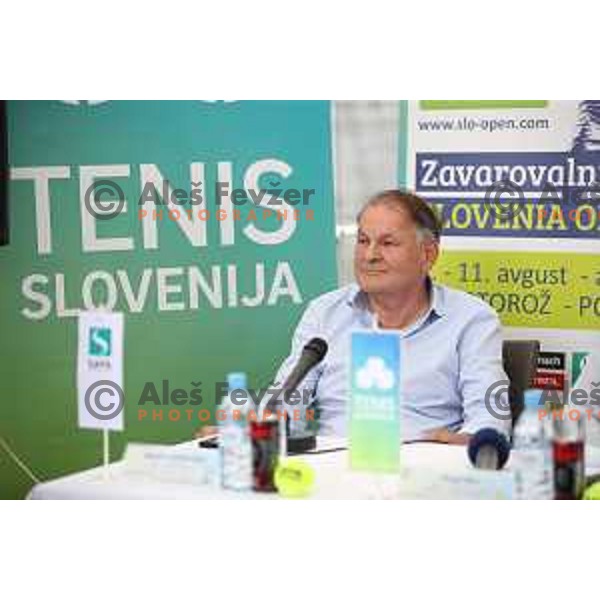 Marko Umberger at press conference in Ljubljana before Zavarovalnica Sava Slovenia Open 2018 ATP Challenger Tour in Portoroz, Slovenia on July 17, 2018