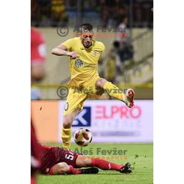 Agim Ibraimi of Domzale in action during UEFA Europa League 2018-2019 second round qualifying football match between Domzale and Ufa in Domzale Sports Park, Slovenia on August 2, 2018