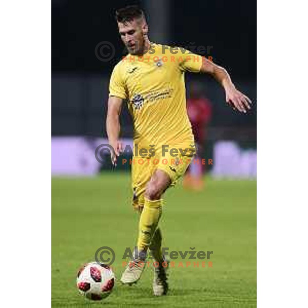 Lovro Bizjak of Domzale in action during UEFA Europa League 2018-2019 second round qualifying football match between Domzale and Ufa in Domzale Sports Park, Slovenia on August 2, 2018