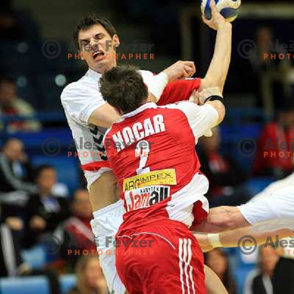 Norway, Stavanger, 20/01/2008. Unidentified Polish player during the third European Handball Championship preliminary match against Czech Republic.