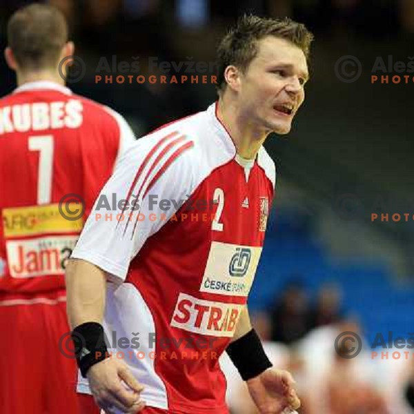 Norway, Stavanger, 20/01/2008. Karel NOCAR (2) during the third European Handball Championship preliminary match against Poland.