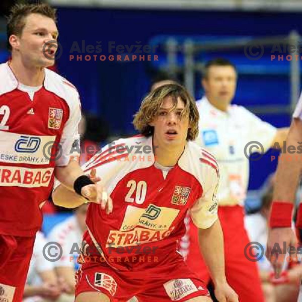 Norway, Stavanger, 20/01/2008. Tomas REZNICEK (20) during the third European Handball Championship preliminary match against Poland.