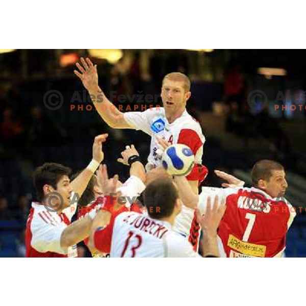 Norway, Stavanger, 20/01/2008. karol BIELECKI (8) during the third European Handball Championship preliminary match against Czech Republic.