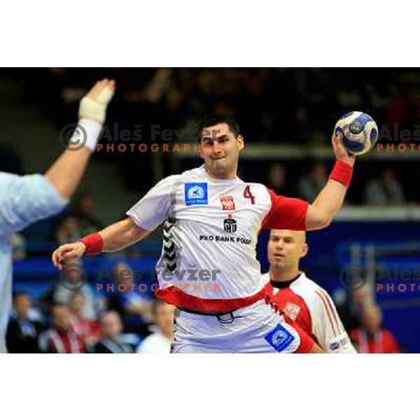 Norway, Stavanger, 20/01/2008. Patryk KUCHCZYNSKI (4) during the third European Handball Championship preliminary match against Czech Republic.