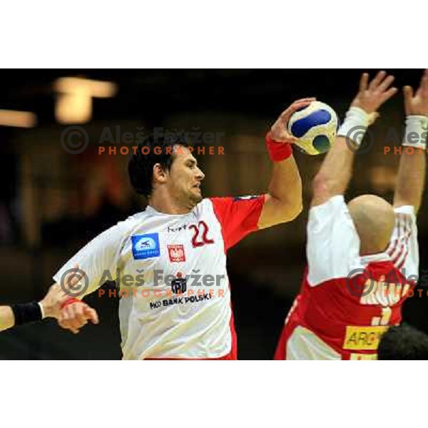 Norway, Stavanger, 20/01/2008. Marcin LIJEWSKI (22) during the third European Handball Championship preliminary match against Czech Republic.