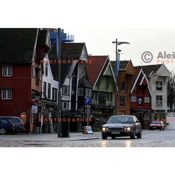 Norway, Stavanger, 20/01/2008. The city of Stavanger on the rainy sunday on the west coast of Norway.