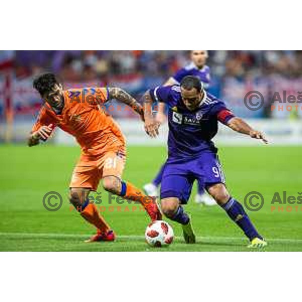 Marcos Tavares of Maribor in action during 3rd qualifying round of UEFA Europe League 2018/19 soccer match between Maribor and Rangers FC, played in Ljudski vrt, Maribor, Slovenia on August 16, 2018