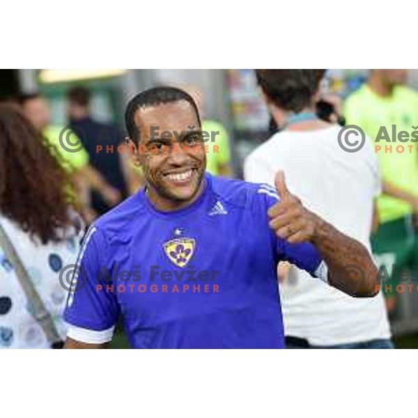 Marcos Tavares before Prva liga Telekom Slovenije 2018- 2019 football match between Olimpija and Maribor in SRC Stozice, Ljubljana on August 19, 2018