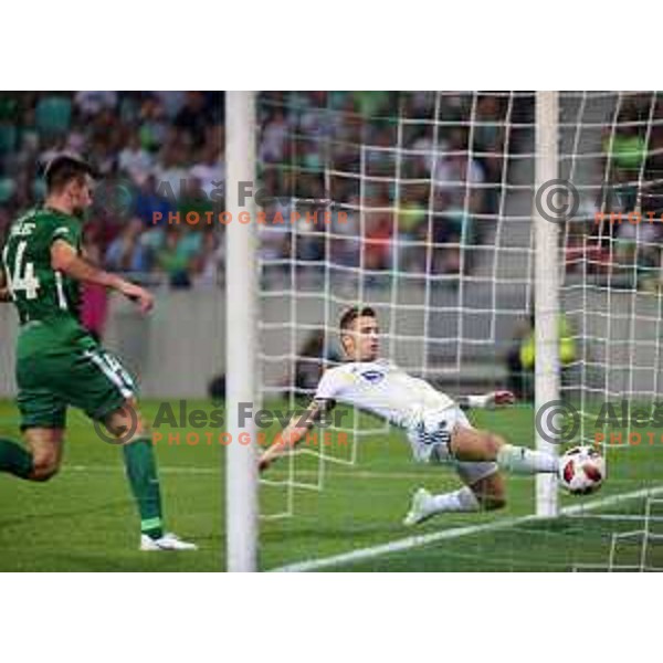 Luka Zahovic of Maribor in action during Prva liga Telekom Slovenije 2018- 2019 football match between Olimpija and Maribor in SRC Stozice, Ljubljana on August 19, 2018