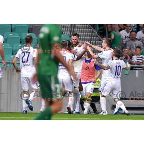 Amir Dervisevic of Maribor in action during Prva liga Telekom Slovenije 2018- 2019 football match between Olimpija and Maribor in SRC Stozice, Ljubljana on August 19, 2018