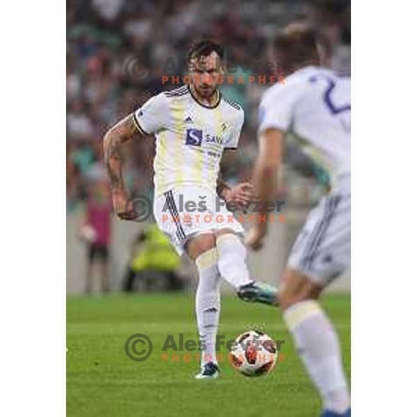 Amir Dervisevic of Maribor in action during Prva liga Telekom Slovenije 2018- 2019 football match between Olimpija and Maribor in SRC Stozice, Ljubljana on August 19, 2018