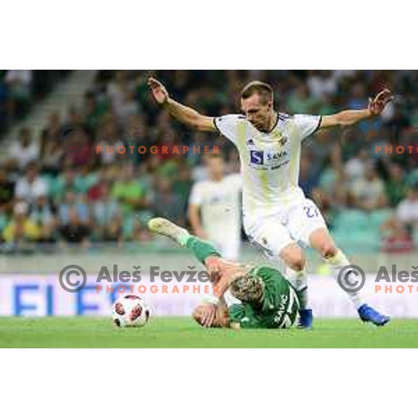 Jasmin Mesanovic of Maribor in action during Prva liga Telekom Slovenije 2018- 2019 football match between Olimpija and Maribor in SRC Stozice, Ljubljana on August 19, 2018
