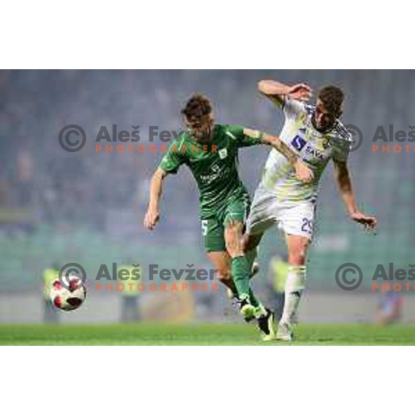 Asmir Suljic of Olimpija in action during Prva liga Telekom Slovenije 2018- 2019 football match between Olimpija and Maribor in SRC Stozice, Ljubljana on August 19, 2018