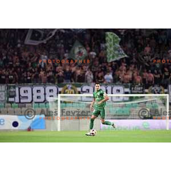 Branko Ilic of Olimpija in action during Prva liga Telekom Slovenije 2018- 2019 football match between Olimpija and Maribor in SRC Stozice, Ljubljana on August 19, 2018